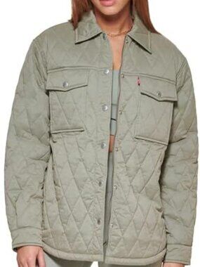 Levi's Women's Diamond Quilted Shirt Jacket
